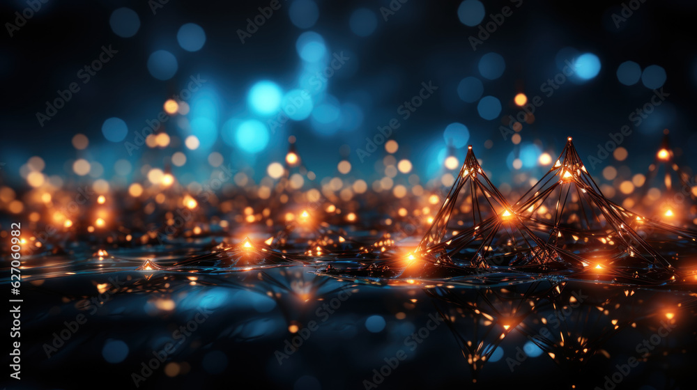 Futuristic Illustration: A Technological Background of Creativity and Innovation. Generative AI Futuristic Illustration: A Technological Background of Creativity and Innovation. Generative AI