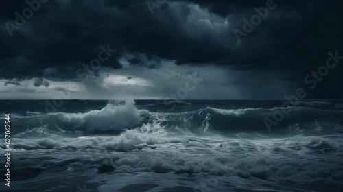 A dramatic storm over the ocean Generative Ai