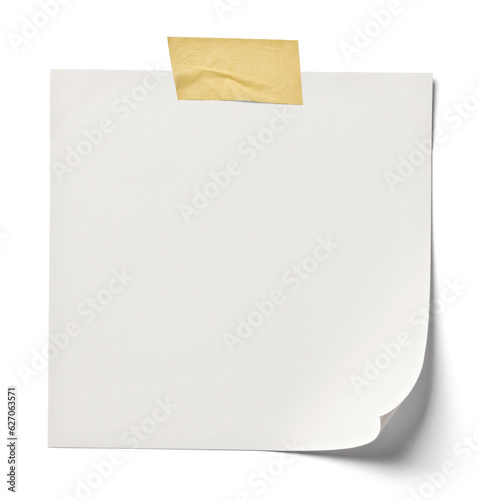 Obraz na plátně note tape adhesive blank paper label message background post notice reminder off