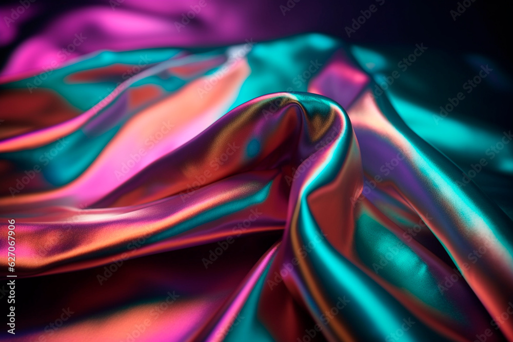 Colorful sheet of foil. Generative AI