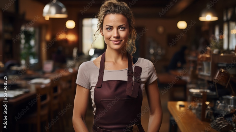 portrait of a woman in a cafe portrait of a woman in a cafe