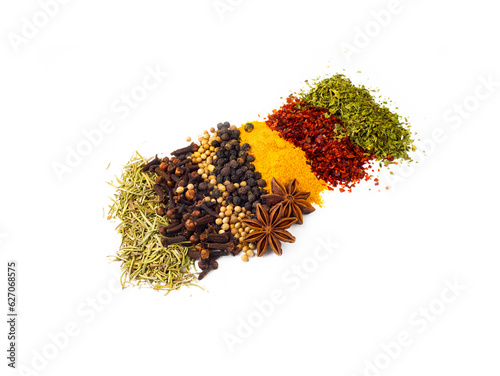 Mixed various spices on the...