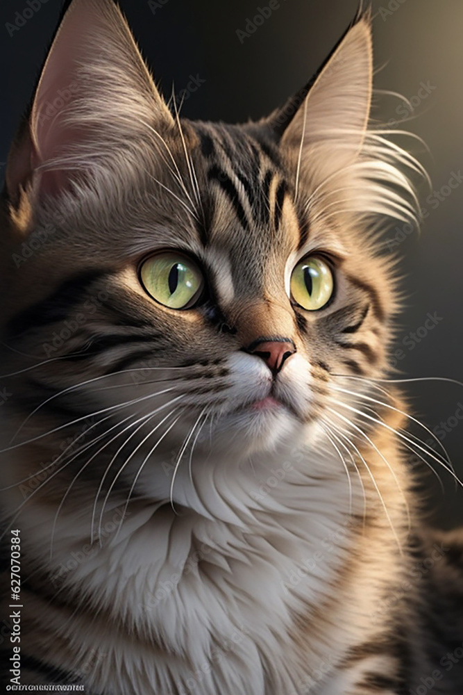 Fototapeta premium close up of a cat