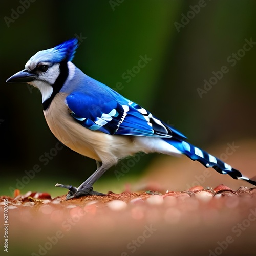 blue jay perched on a branch