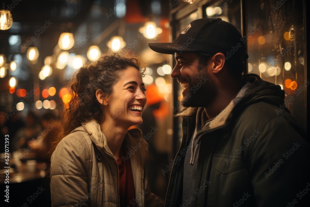 A couple communicating without words, expressing love and understanding through meaningful gestures and body language. Generative Ai A couple communicating without words, expressing love and understanding through meaningful gestures and body language. Generative Ai