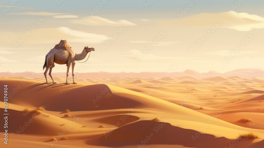 camel in the desert camel in the desert