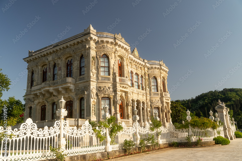 Kucuksu Palace in Beykoz, Istanbul City, Turkey Historical Building