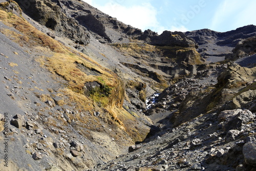 Mountain view located in the Vatnajökull National Park in the south of Iceland