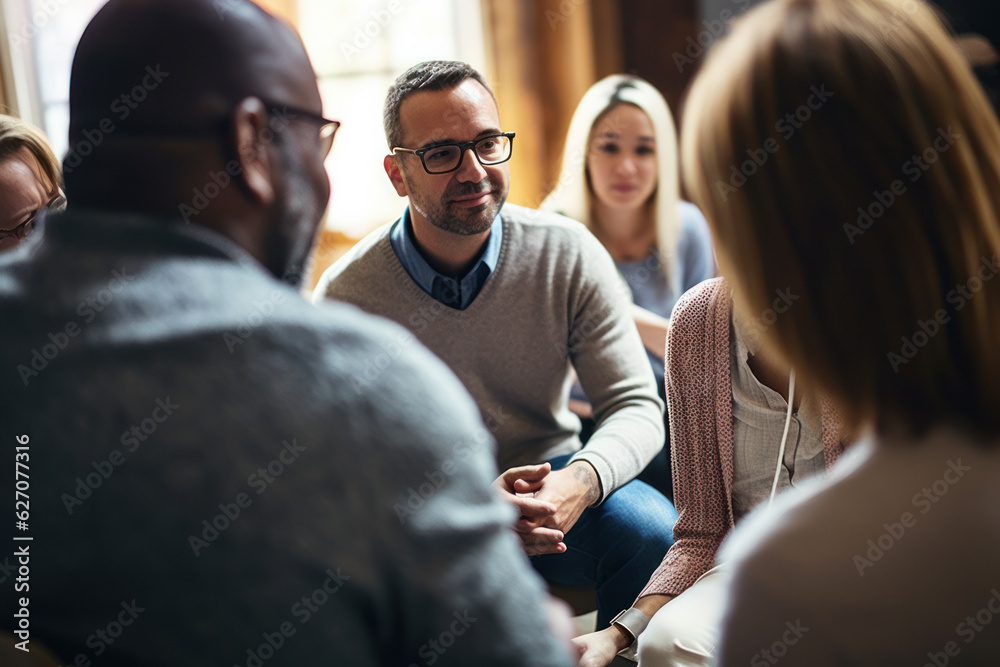 A support group focusing on mental health for specific communities