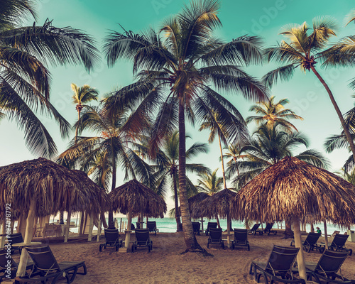 Tropical carribbean beach
