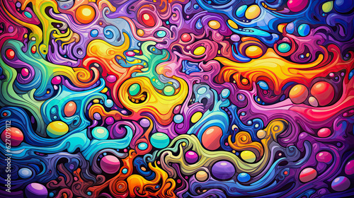 abstract multicolored psychedelic background