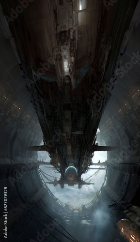 spacecraft in the tunnel © Divinisphere