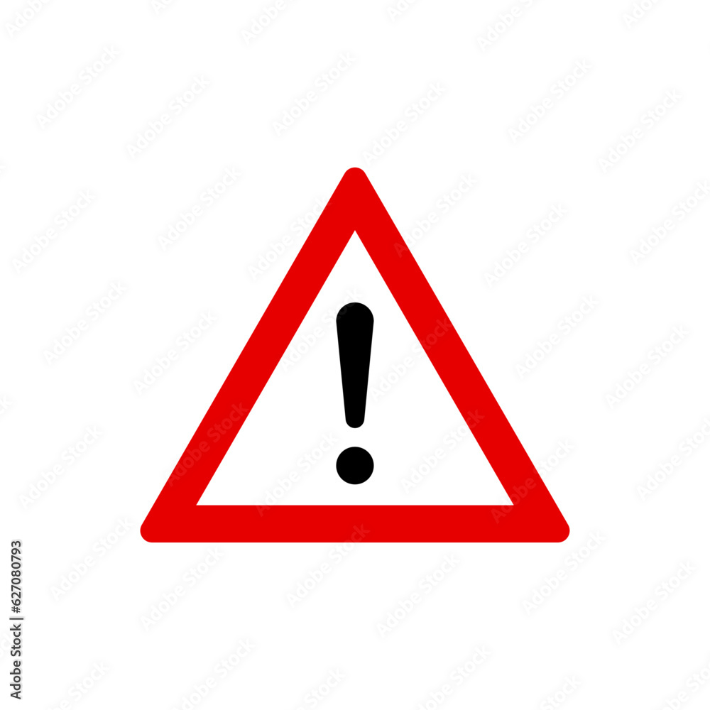 Warning, attention, caution sign Warning, attention, caution sign