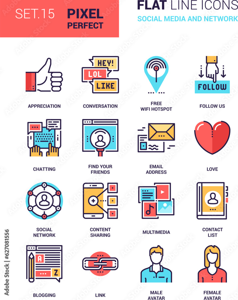 Fototapeta premium Social Media and Network