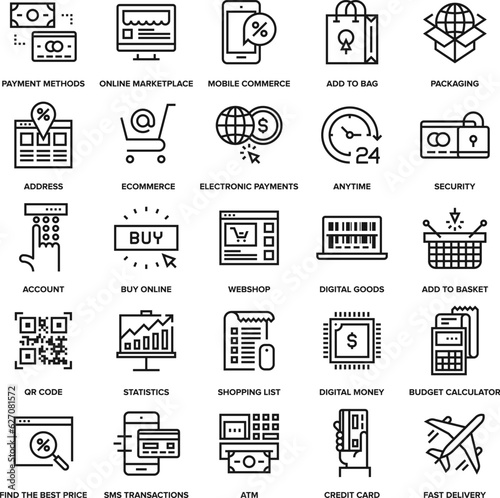 Digital Commerce Icons