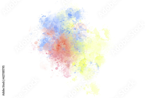 Fototapeta Naklejka Na Ścianę i Meble -  colorful splash brush watercolor backdrop decoration background