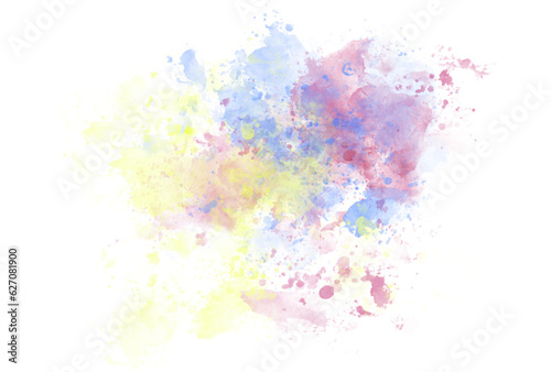 colorful splash brush watercolor backdrop decoration background