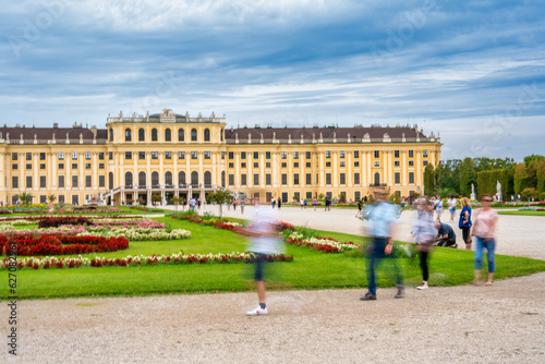Vienna Schonbrunn Park and Palace in summer season