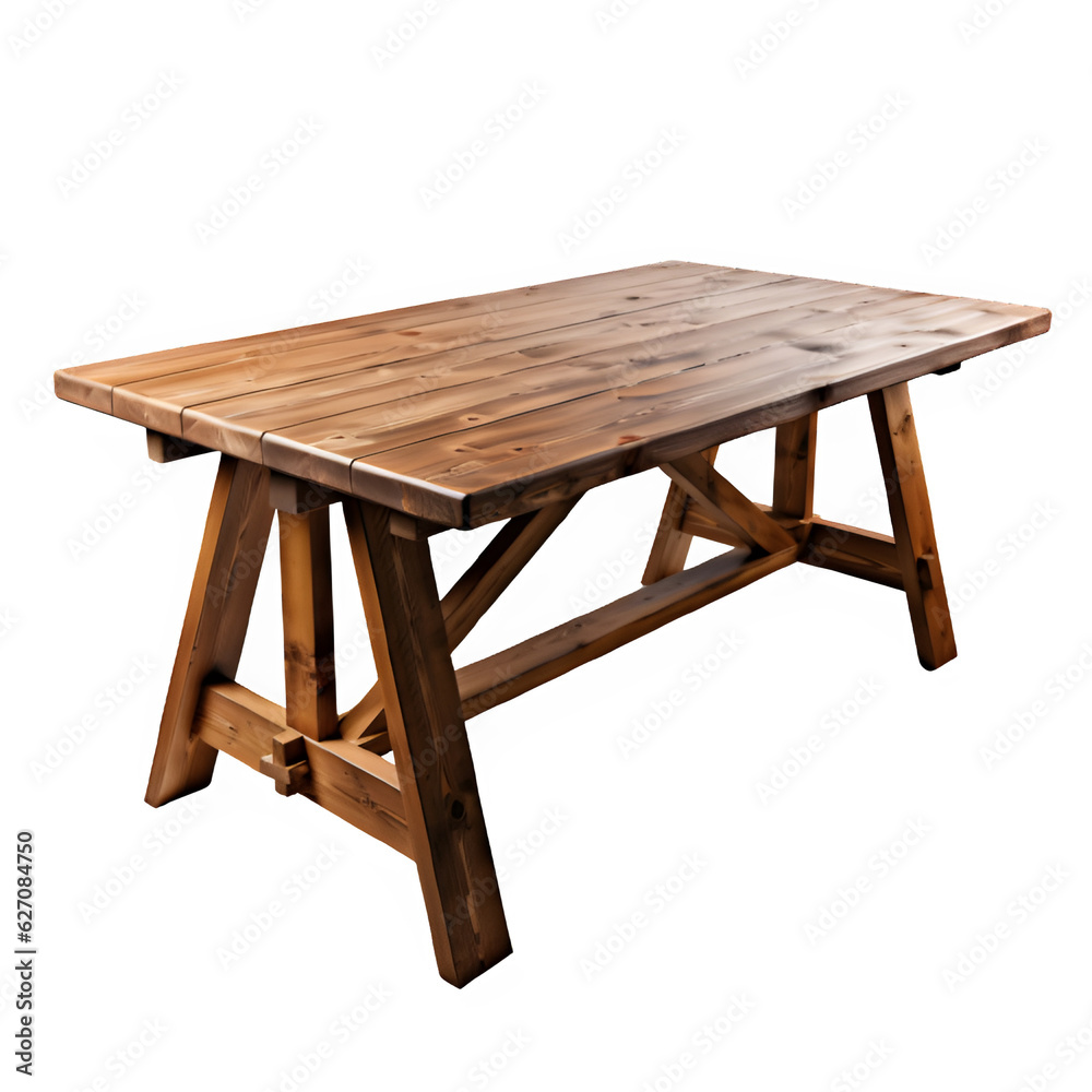 wooden table isolated on transparent background ,wooden table cut out ,generative ai wooden table isolated on transparent background ,wooden table cut out ,generative ai