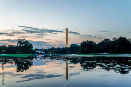 Washington Monument as seen from Constitution Garden Park, Washington, D.C.