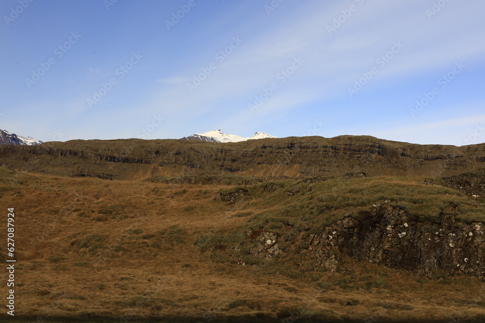Mountain view in Vatnajökull National Park in South Iceland Mountain view in Vatnajökull National Park in South Iceland