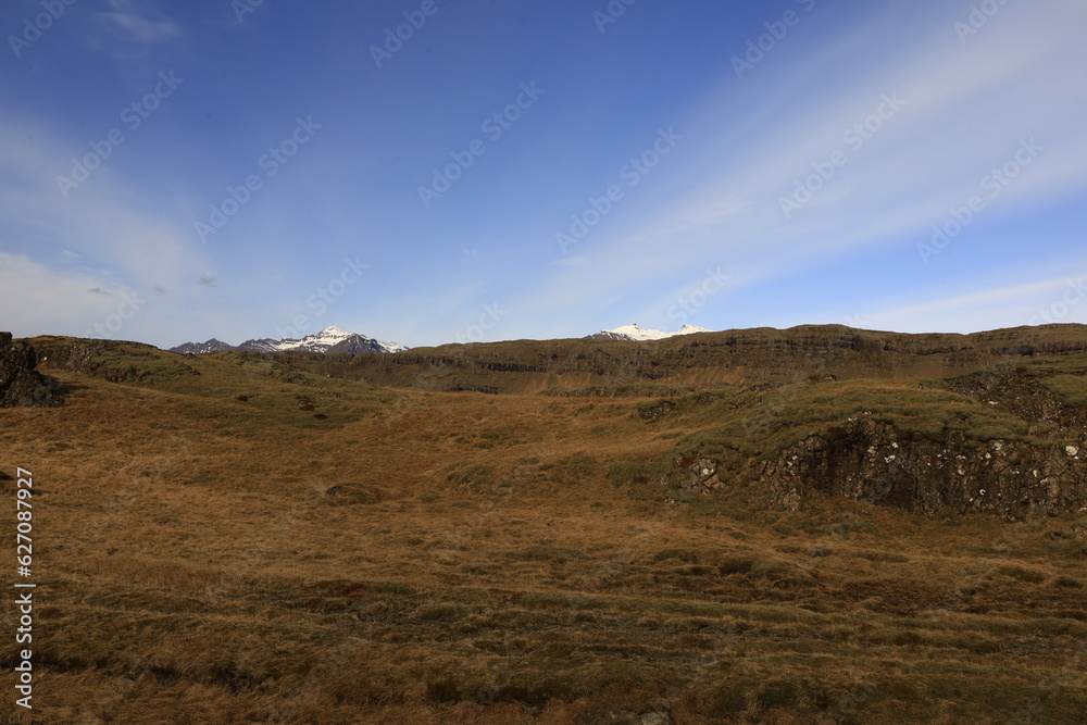 Mountain view in Vatnajökull National Park in South Iceland Mountain view in Vatnajökull National Park in South Iceland