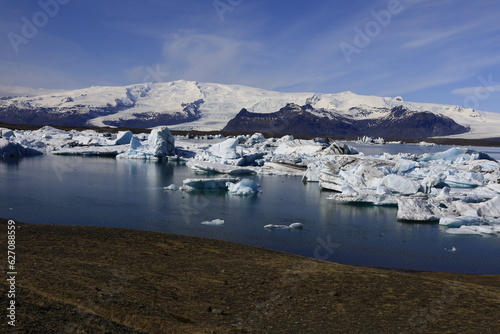 Jökulsárlón is a large glacial lake located in the south of the Vatnajökull glacier between the Vatnajökull National Park and the town of Höfn,appeared between 1934 and 1935