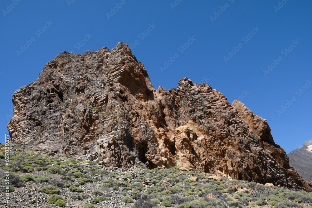 volcanic rocks of los Roques de Garcia in Parque Nacional del Teide on Tenerife island (Canary Islands, Spain)