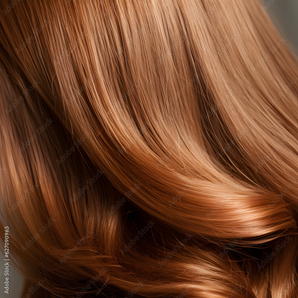 Fototapeta premium Professional Hair Extensions Illustrations: Eye-Catching Illustrations of Gorgeous and Beautiful Hair Extensions, generative AI