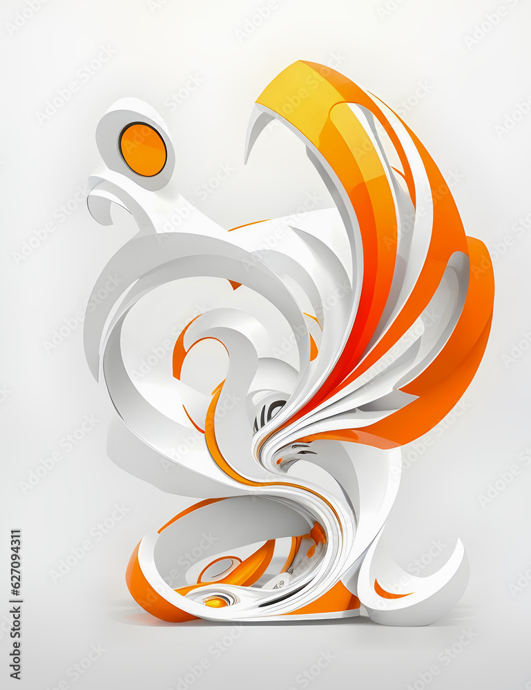 Fototapeta premium Nature's Duo Colors Abstract