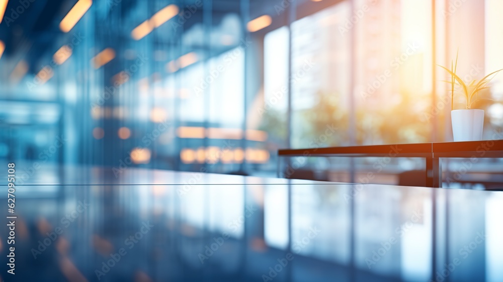 Empty office open space interior. Business conference company background Empty office open space interior. Business conference company background