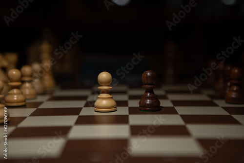 chess on chess board game