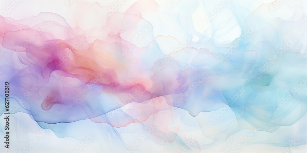 Watercolor Splashes   Serene Watercolor Splashes - Tranquil Colors Unleashed - Embrace the Calm Expression in Every Brushstroke - Subtle Watercolor Art Generative AI Digital Illustration