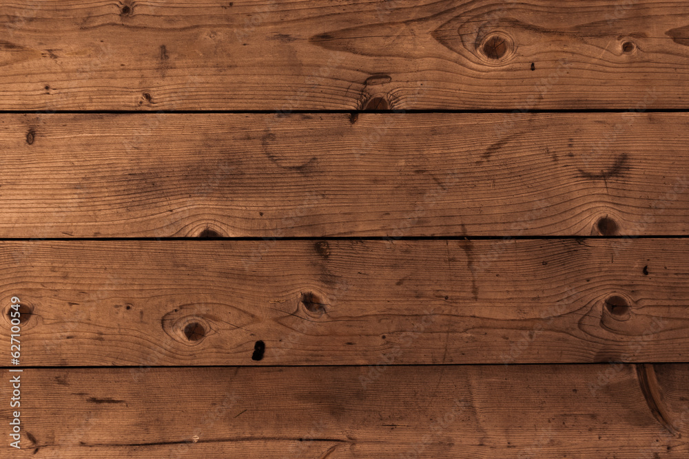 Obraz premium Wooden texture background. Brown wood texture, old wood texture for adding text or working design for background product. top view