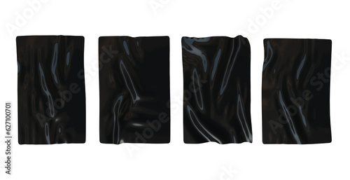 Fotografi 3d realistic blank latex wrapping