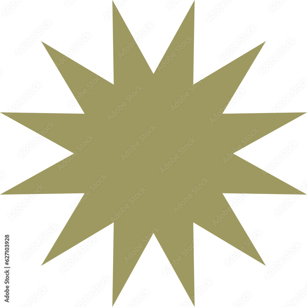 Abstract star shape collage playful element. Abstract star shape collage playful element.