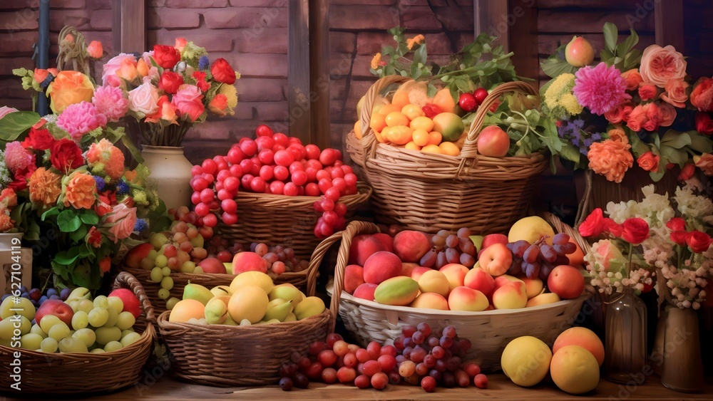 fruits and vegetables at market fruits and vegetables at market