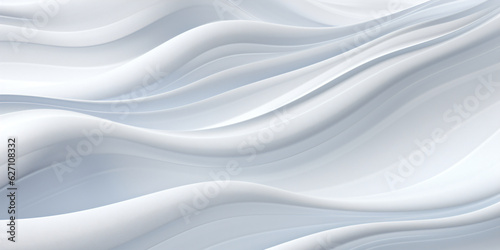 Abstrakter Hintergrund mit Wellen Weiß - mit KI erstellt 