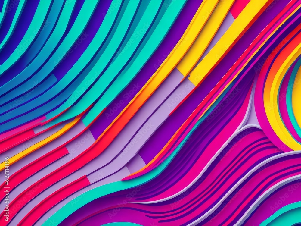 Abstract background of bright wavy lines Abstract background of bright wavy lines