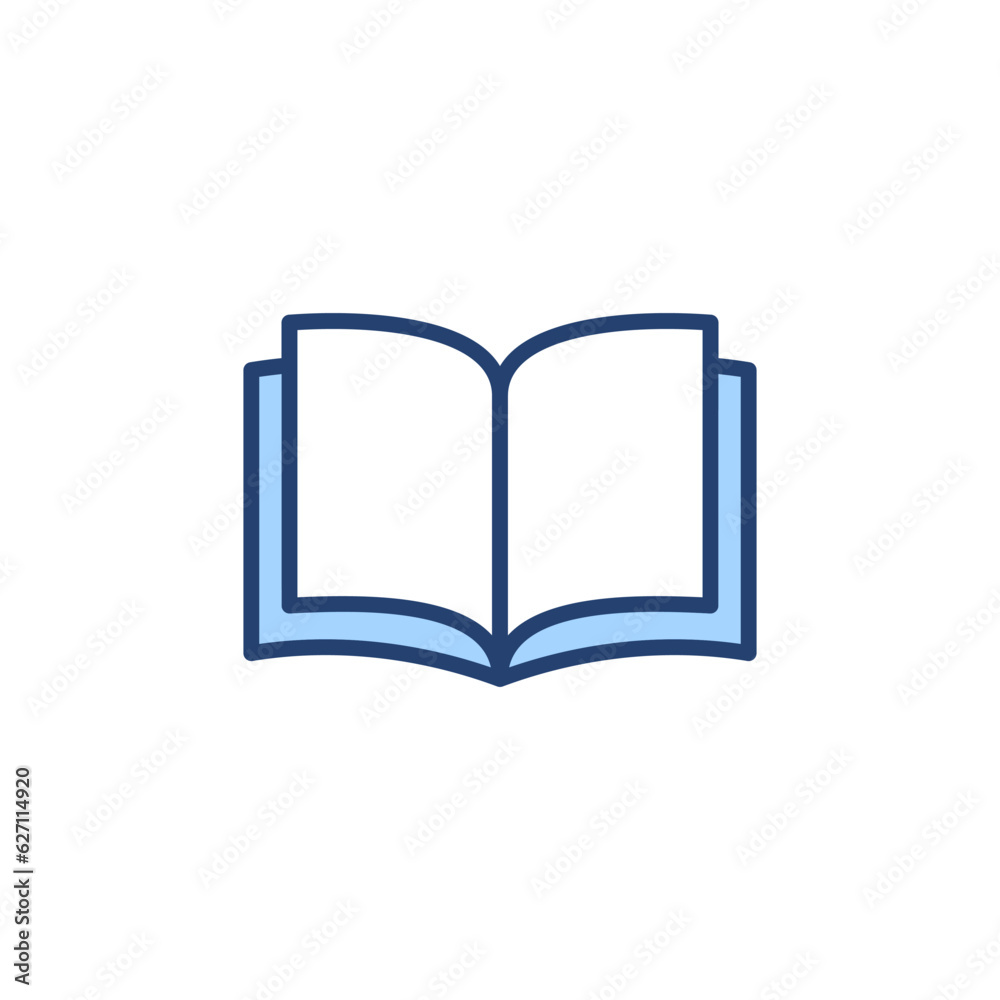 Book icon vector. open book sign and symbol. ebook icon Book icon vector. open book sign and symbol. ebook icon