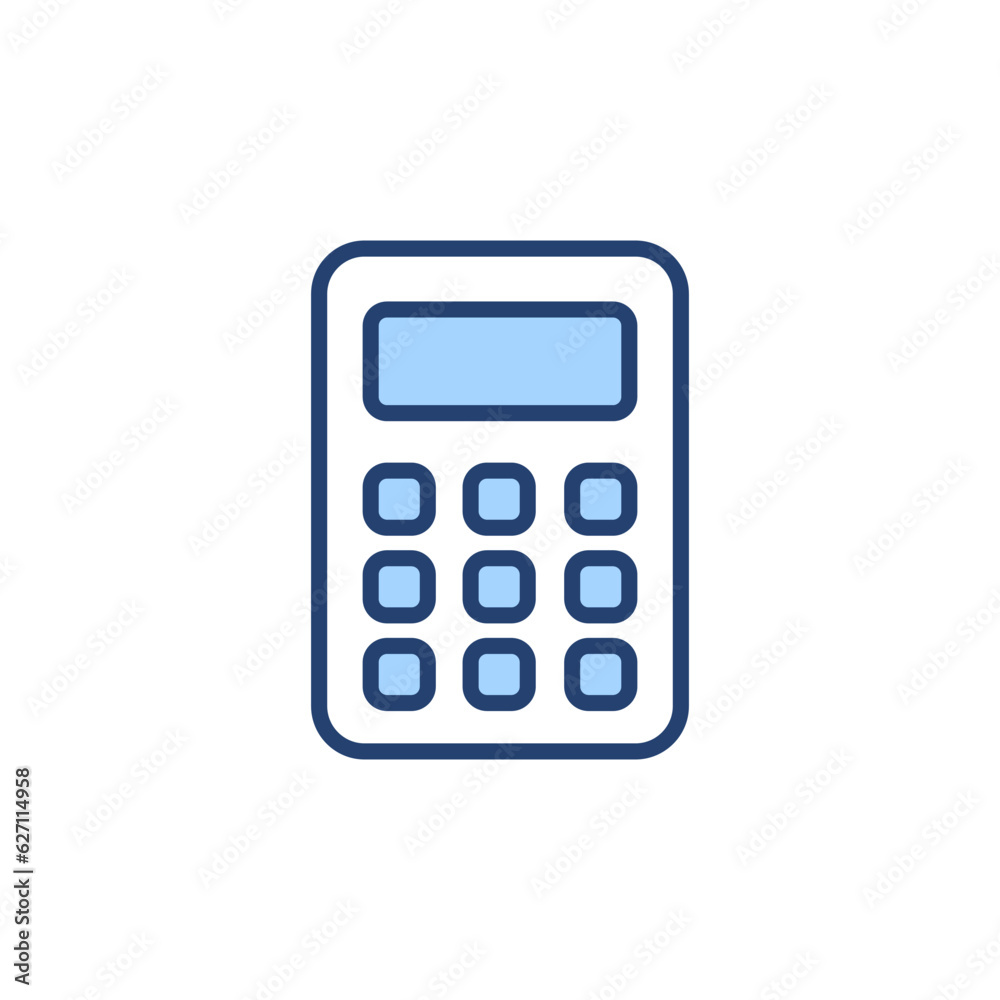 Calculator icon vector. Accounting calculator sign and symbol. Calculator icon vector. Accounting calculator sign and symbol.