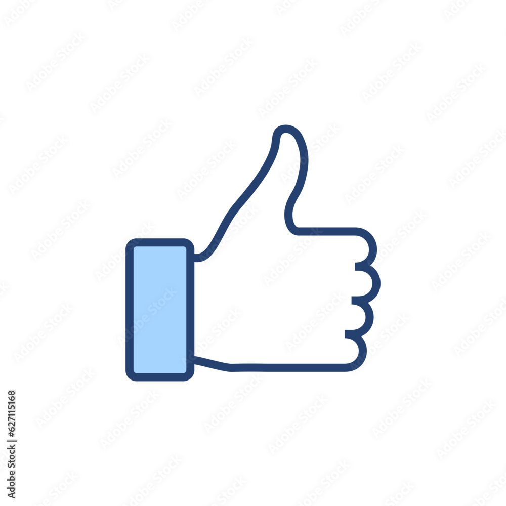 Like icon vector. Thumbs up sign and symbol. Hand like Like icon vector. Thumbs up sign and symbol. Hand like
