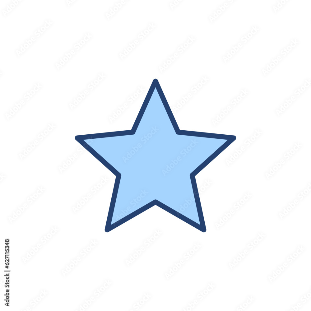 Star icon vector. rating sign and symbol. favourite star icon Star icon vector. rating sign and symbol. favourite star icon