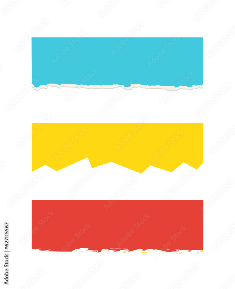 Set of colorful divider headers concept Set of colorful divider headers concept