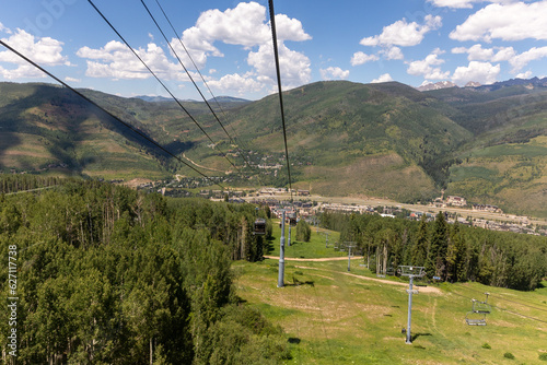 View Above Chair Lift in Vail Colorado, Colorado Summer Activities