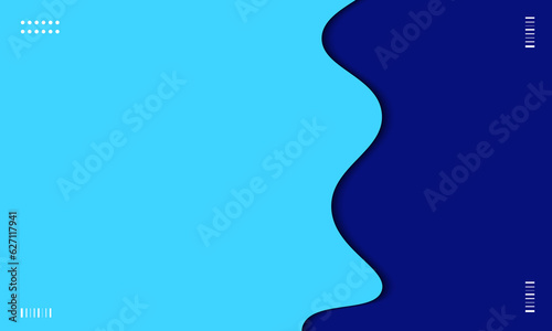 Wave Papercut Background Vector Template