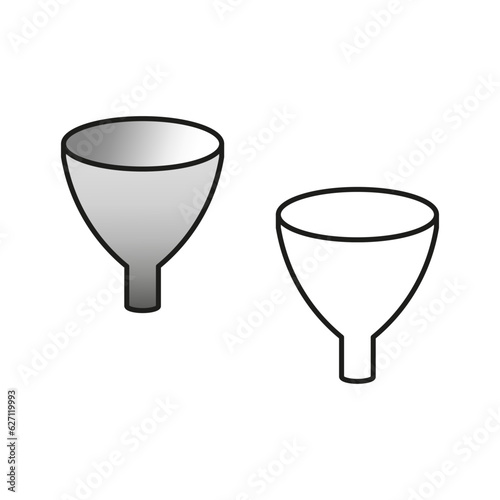 Funnel icon. Vector illustration. EPS 10.