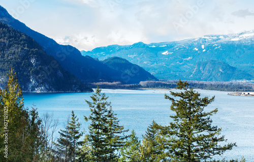 Beautiful view of the bay and mountains