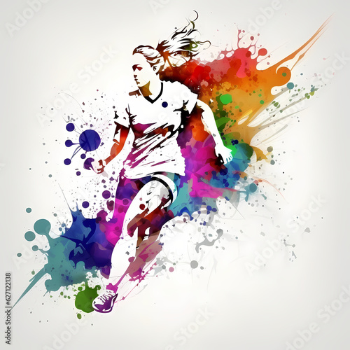 Women Football illustration