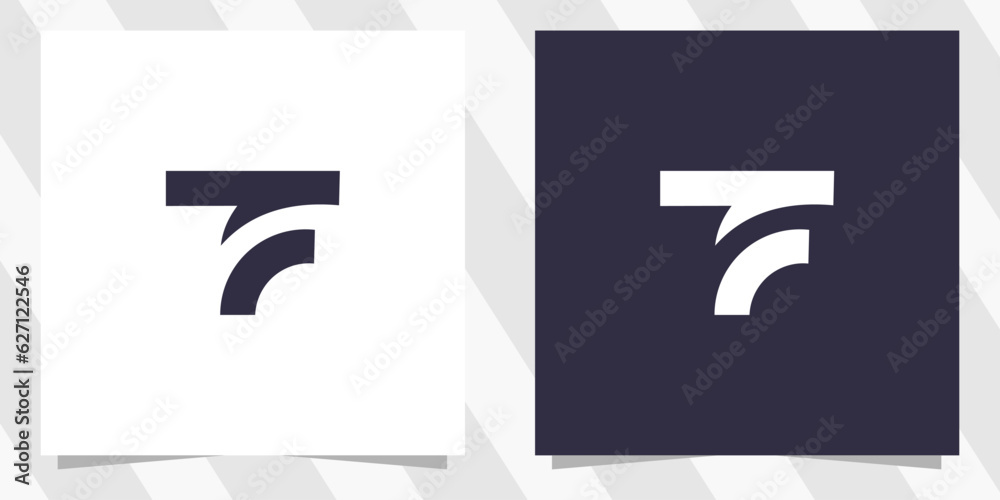 letter tf ft logo design - obrazy, fototapety, plakaty 